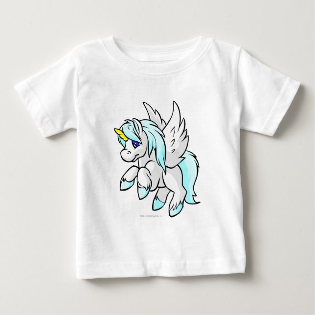 T-shirt Pour Bébé Uni White (Devant)