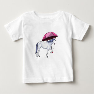 T-shirt Pour Bébé Unicorn avec Umbrella