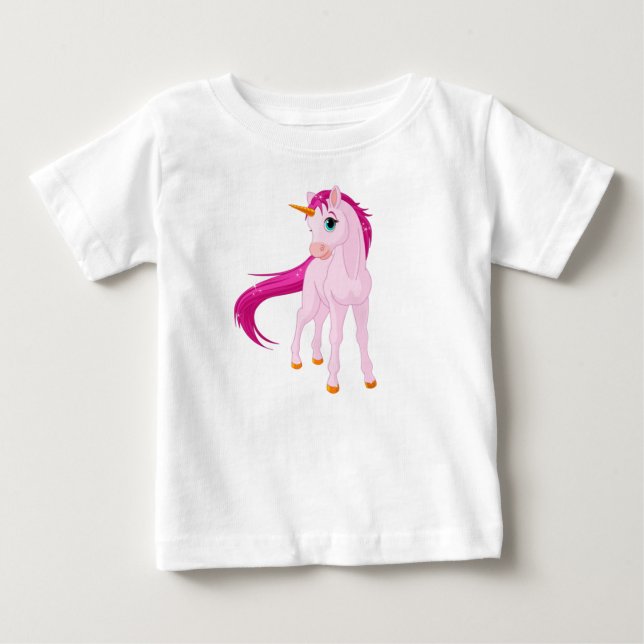T-shirt Pour Bébé Unicorn Baby Tee (Devant)