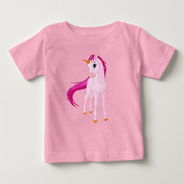 T-shirt Pour Bébé Unicorn Baby Tee (Devant)