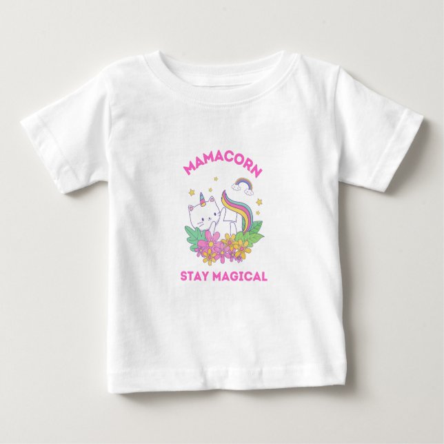 T-shirt Pour Bébé Unicorn Fan Club Magique (Devant)