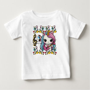 T-shirt Pour Bébé Unicorn Motif de musique