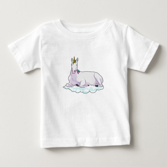 T-shirt Pour Bébé Unicorn on cloud (Devant)