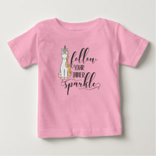 T-shirt Pour Bébé Unicorn Suivez votre Fête Inner Sparkle Favoriser
