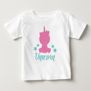 T-shirt Pour Bébé Unicorne, Silhouette Unicorne, Cute Unicorne, Étoi