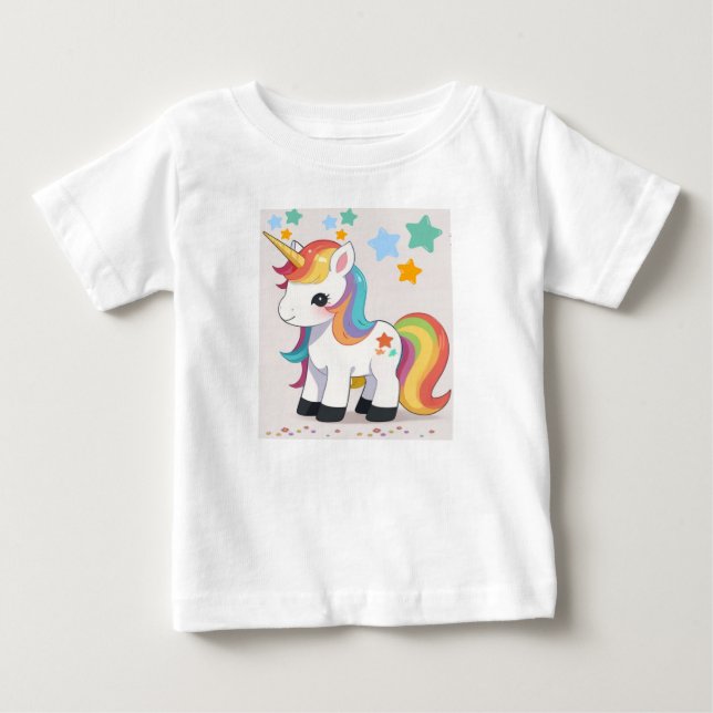T-SHIRT POUR BÉBÉ UNICORNIO (Devant)