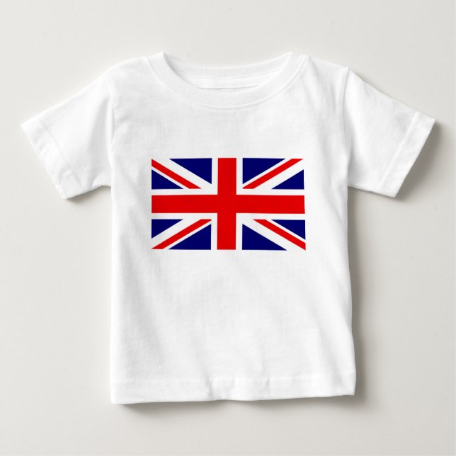 T-SHIRT POUR BÉBÉ UNION JACK - LE DRAPEAU BRITANNIQUE (Devant)