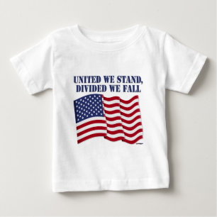 T-SHIRT POUR BÉBÉ UNIS NOUS SOMMES, DIVISÉS NOUS TOMBONS
