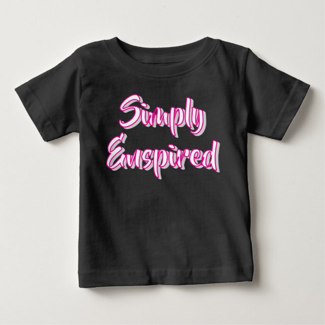 T-shirt Pour Bébé Unisex/Fille simple (Devant)