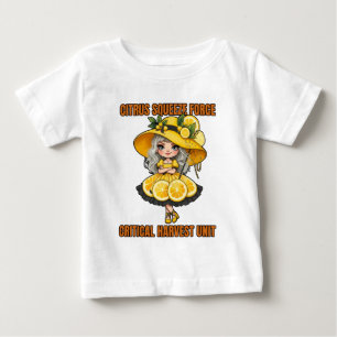 T-shirt Pour Bébé Unité de récolte critique de force de pression de