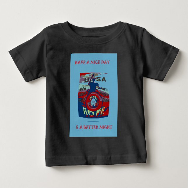 T-shirt Pour Bébé United in Hope : Stronger Together - USA Art Print (Devant)