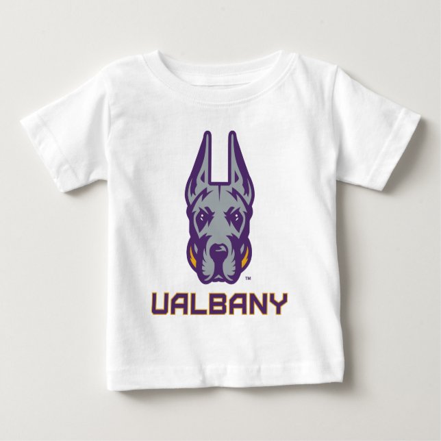 T-shirt Pour Bébé Université d'Albany Great Danes (Devant)