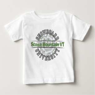T-shirt Pour Bébé Université de snowboard - Stowe Mountain VT