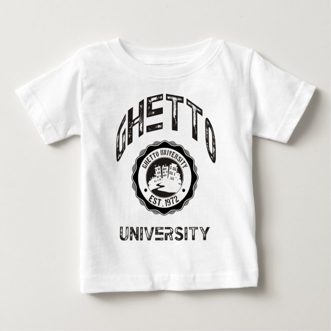 T-shirt Pour Bébé Université du ghetto (Devant)