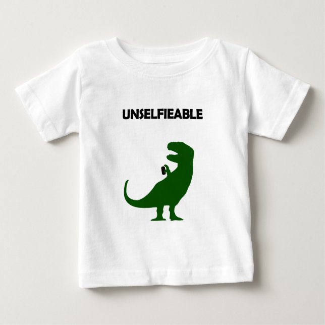 T-shirt Pour Bébé Unselfieable T-Rex (Devant)