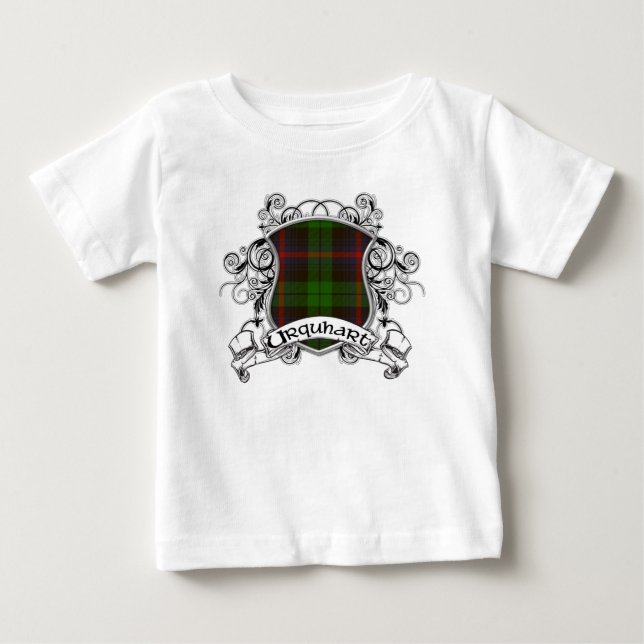 T-shirt Pour Bébé Urquhart Tartan Shield (Devant)