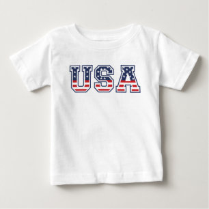 T-shirt Pour Bébé USA 4 juillet fête de l'indépendance
