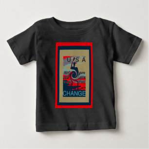 T-shirt Pour Bébé USA Change : Un design uni plus fort