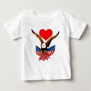 T-shirt Pour Bébé USA Love_
