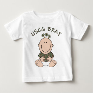 T-shirt Pour Bébé USCG Brat (fille)