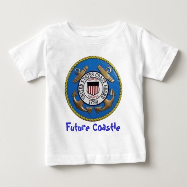 T-shirt Pour Bébé uscg, futur Coastie (Devant)