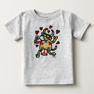 T-shirt Pour Bébé Vaca Hippy