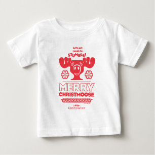 T-shirt Pour Bébé Vacances de Noël Joyeux Christmoose