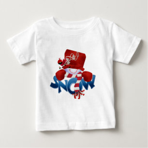 T-shirt Pour Bébé Vacances d'hiver de neige