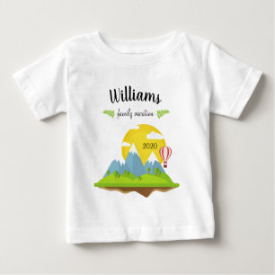 T-shirt Pour Bébé Vacances en famille de montagne Correspondance Sou