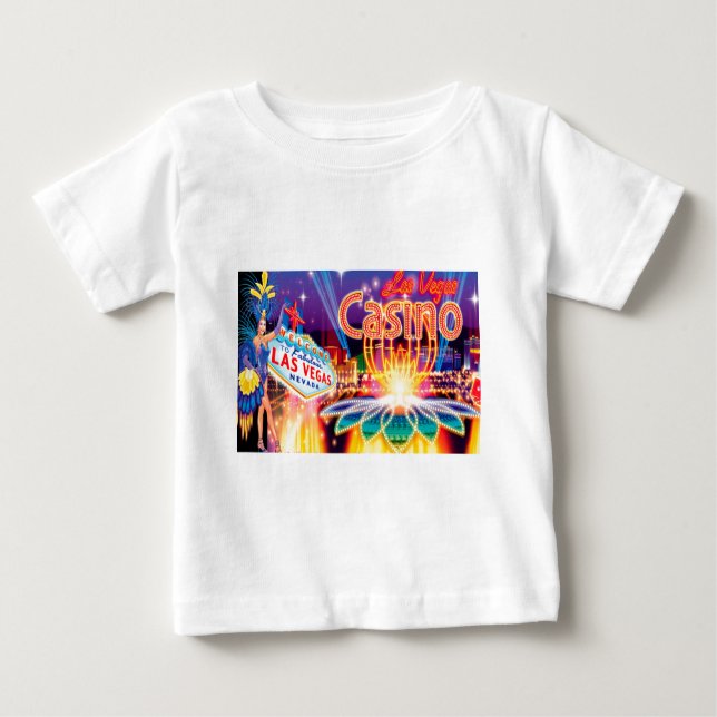 T-shirt Pour Bébé Vacances Las Vegas (Devant)