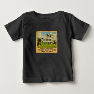 T-shirt Pour Bébé Vache a sauté par-dessus le Meuh – Chariot de ferm
