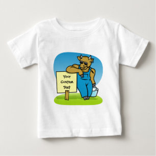 T-shirt Pour Bébé Vache avec signe
