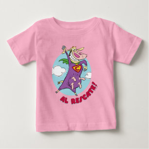 T-shirt Pour Bébé Vache et poulet Super Vache Al Rescate!