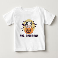 Vache Ghost Cute Kawaii Halloween Moo I Mean Boo
