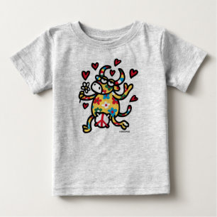 T-shirt Pour Bébé Vache Hippie