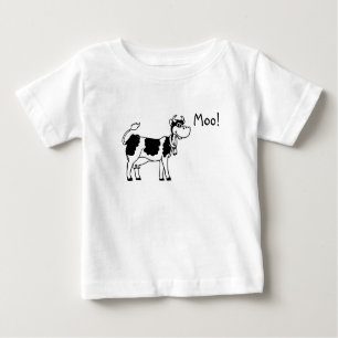 T-shirt Pour Bébé Vache, MOO !