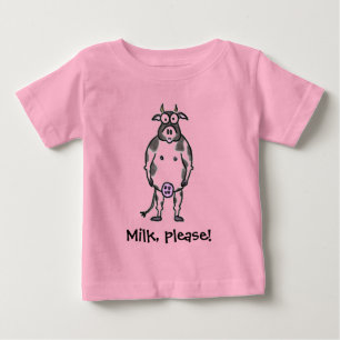 T-shirt Pour Bébé Vache organique/plante grimpante