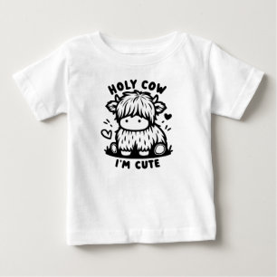 T-shirt Pour Bébé Vache Sainte Je Suis Mignonne pour Baby Bliss