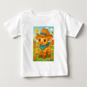 T-shirt Pour Bébé Vacher Vache
