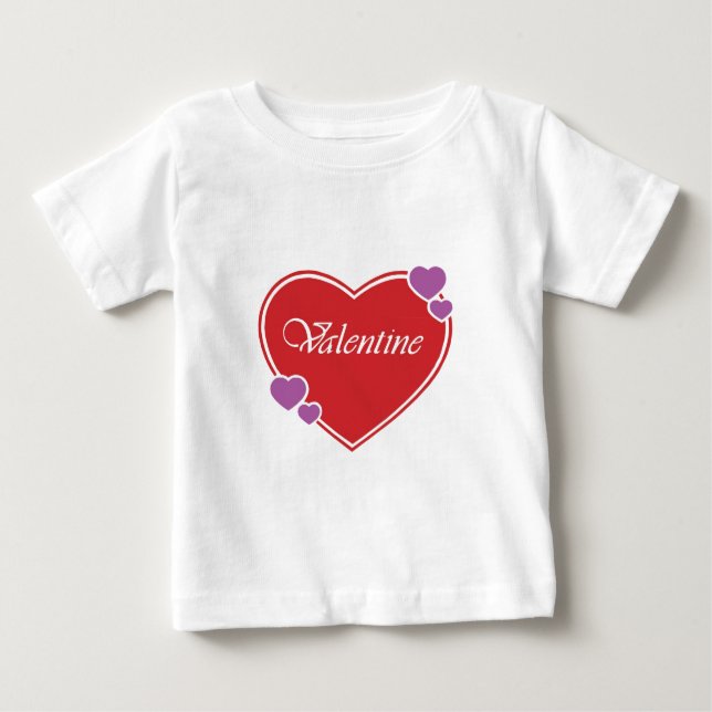 T-SHIRT POUR BÉBÉ VALENTINE (Devant)