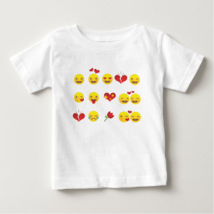 T-shirt Pour Bébé Valentine Emojis