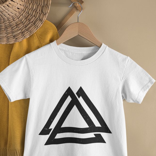 T-shirt Pour Bébé Valknut Viking Triangle Art (super soft so cozy and look cool printed baby t-shirt.)