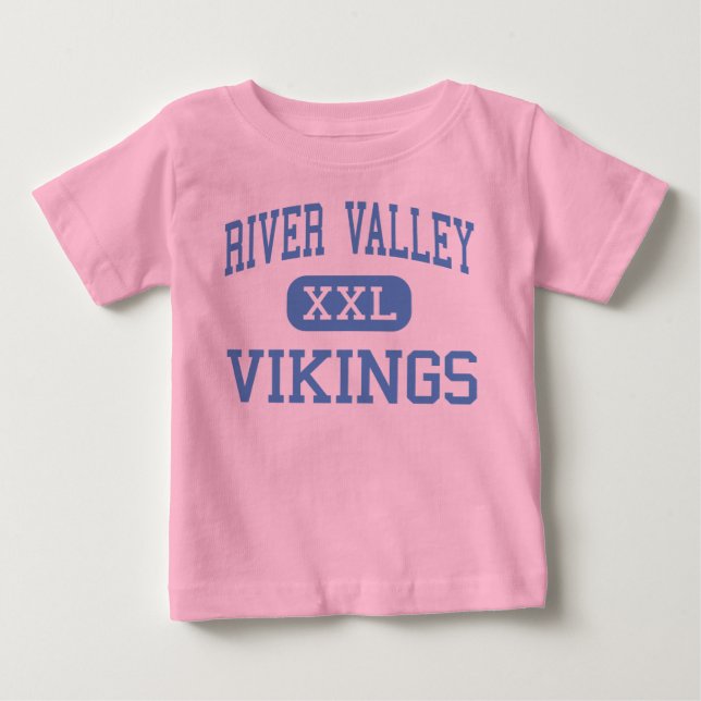 T-shirt Pour Bébé Vallée de la rivière - Vikings - Lycée - Marion Oh (Devant)