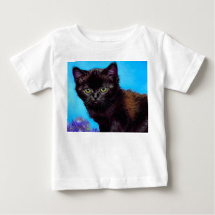 T-shirt Pour Bébé Van Gogh Chat et fleurs