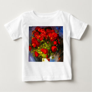 T-shirt Pour Bébé Van Gogh Red Poppies