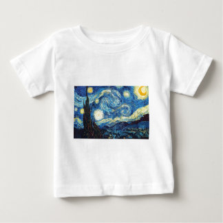 T-shirt Pour Bébé Van Gogh Starry Nuit Paix Amour Destinée