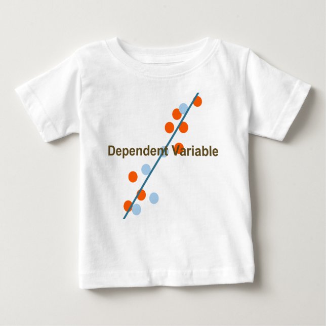 T-shirt Pour Bébé variable dépendente (Devant)