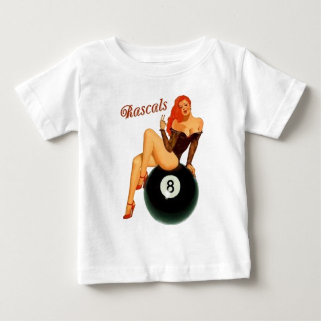 T-shirt Pour Bébé Vauriens de pin-up (Devant)