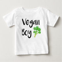 "Vegan Boy" brocoli chemise bébé