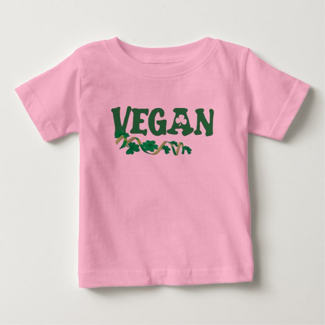 T-shirt Pour Bébé Vegan irlandais (Devant)